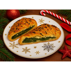 Rollo de Hojaldre c/EspinacaChampiñones, queso jamón 1k Navideño