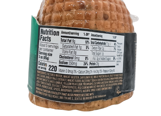 Pavo asado vegano Field Roast 454gr