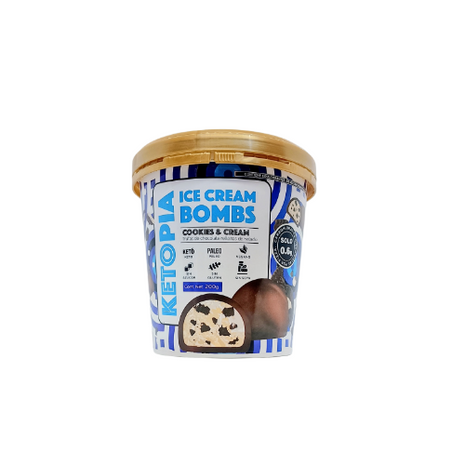 Trufas de chocolate rellenas de helado vegano - Ketopia 200g