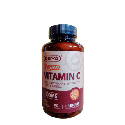 Vitamina C vegana 500 MCG 90 tablets - Deva