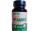 Vitamin D3 25 MCG 90 tablets- Deva