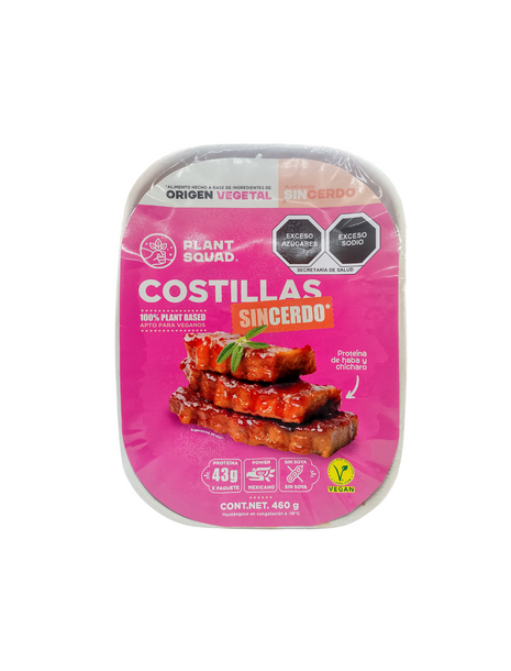 Costilla sin cerdo vegana 460g - Plant Squad