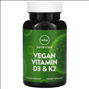 Vitamin D3 &amp; K2 60 capsules - MRM Nutrition