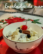 Ensalada de manzana Navideña