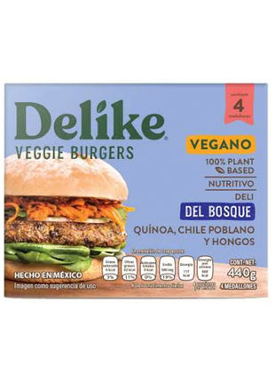 Veggie Burguers Del Bosque 440g - Delike