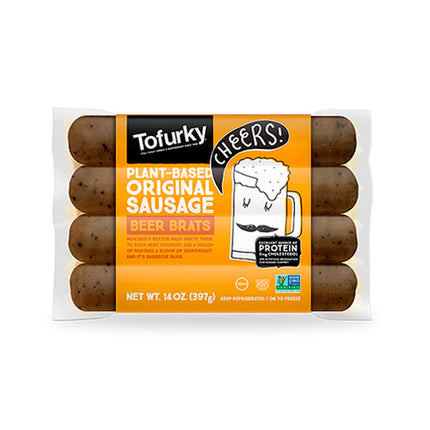 Beer Brats Sausage 397g - Tofurky