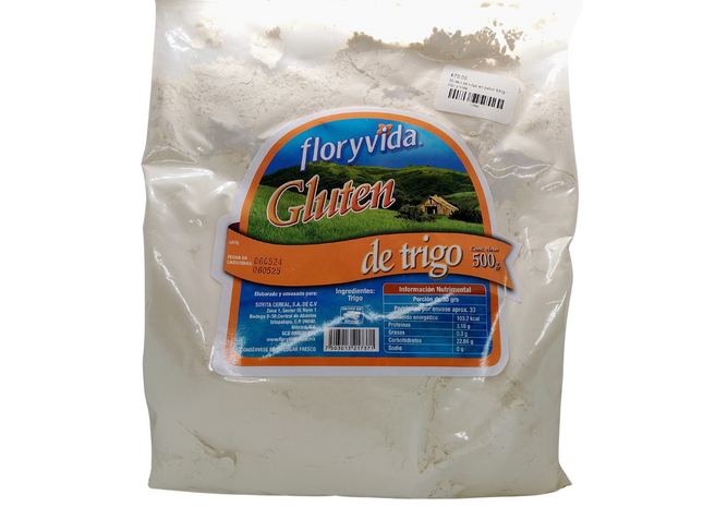 Gluten de trigo en polvo 500g - Flor y Vida