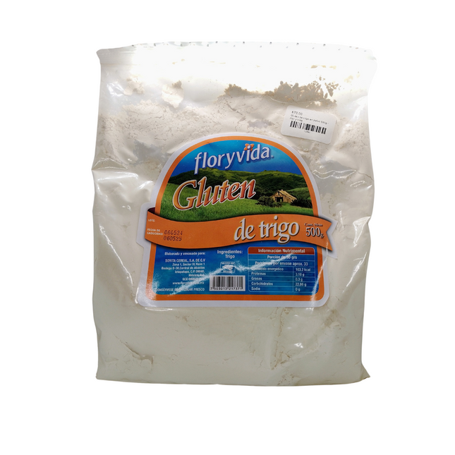 Gluten de trigo en polvo 500g - Flor y Vida