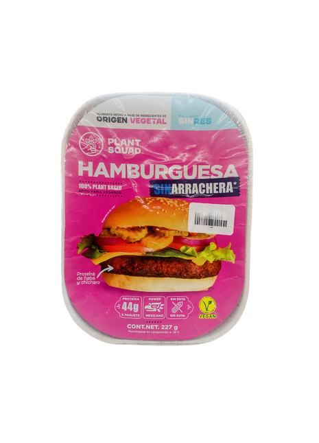 Hamburguesa sin arrachera 227g- Plant Squad