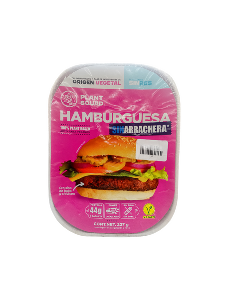 Hamburguesa sin arrachera 227g- Plant Squad