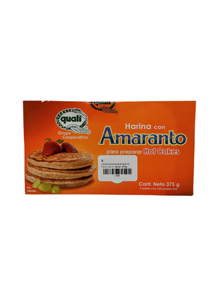 Harina integral de amaranto hot cakes Sin Gluten 375g - Quali