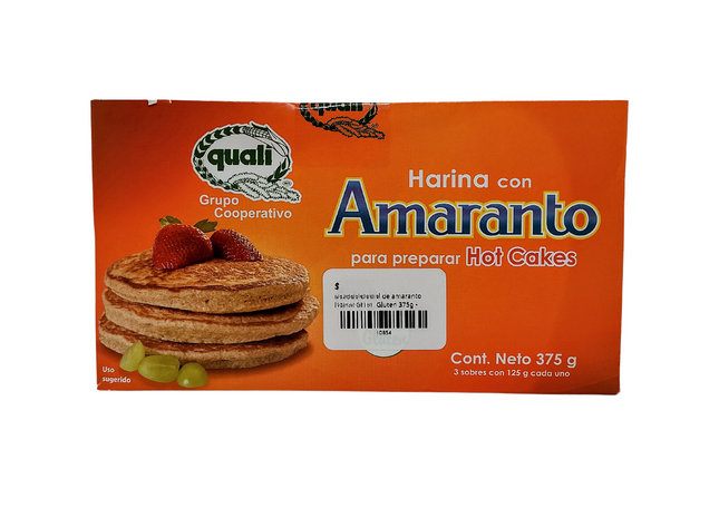 用於熱蛋糕的全麥莧菜粉 無麩質 375 克 - Quali