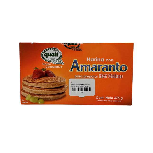 Harina integral de amaranto hot cakes Sin Gluten 375g - Quali
