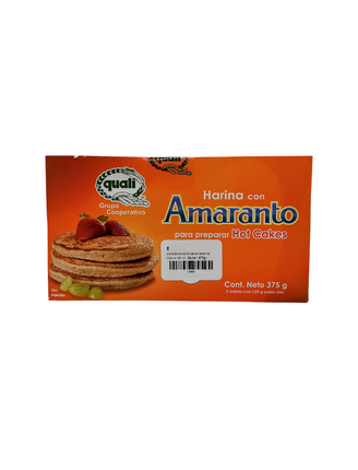 Harina integral de amaranto hot cakes Sin Gluten 375g - Quali