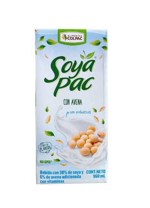 Leche vegetal de soya y avena 960ml - Colpac