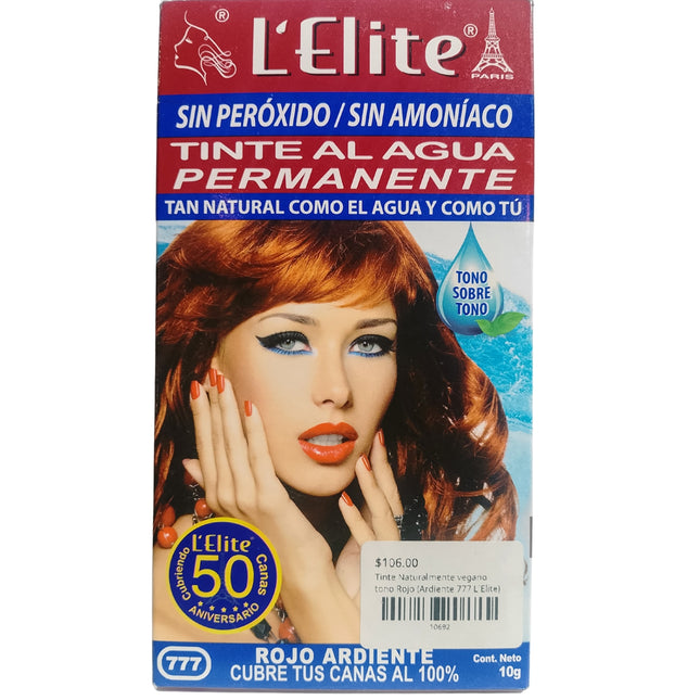 Tinte Naturalmente vegano tono Rojo