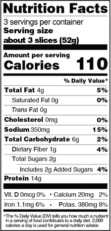 博洛尼亞火腿 156g - Tofurky
